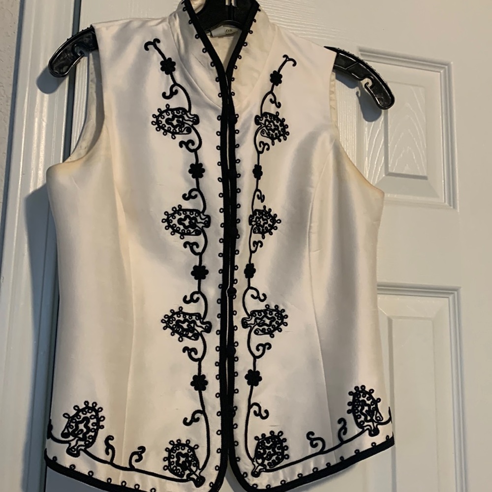Vintage Ann Taylor Embroidered Vest size 2